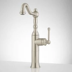 Signature Hardware Sidonie 1.2 GPM Single Hole Vessel Bathroom Faucet with Drain Assembly