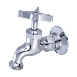 Central Brass Single Handle Wall Mounted Bathroom Faucet with Cross Handle