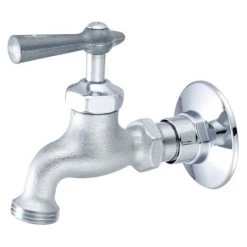 Central Brass Single Handle Wall Mounted Bathroom Faucet with Lever Handle