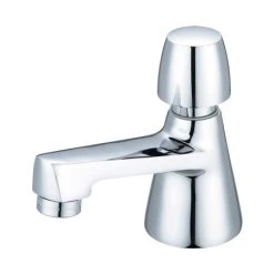 Central Brass 1.5 GPM Single Handle Slow-Close Deck Mounted Bathroom Faucet