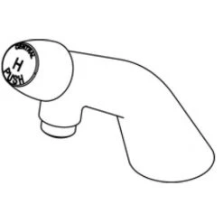 Central Brass 1.5 GPM Deluxe Single Handle Slow-Close Deck Mounted Bathroom Faucet