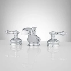 Signature Hardware Shannon 1.2 GPM Widespread Bathroom Faucet with Pop-Up Drain Assembly