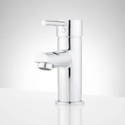 Signature Hardware Rotunda 1.2 GPM Single Hole Bathroom Faucet with Straight Spout and Pop-up Drain Assembly