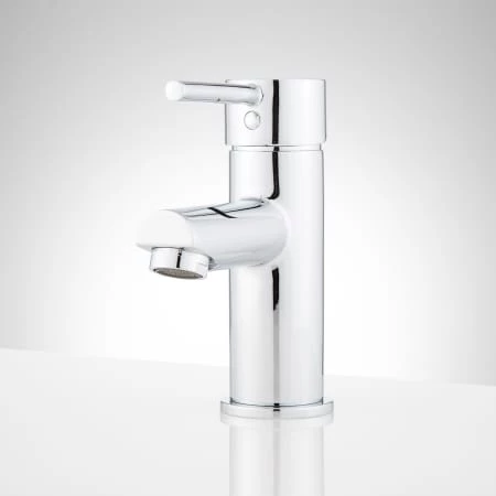 Signature Hardware Rotunda 1.2 GPM Single Hole Bathroom Faucet with Straight Spout and Pop-up Drain Assembly 1 Signature Hardware Rotunda 1.2 GPM Single Hole Bathroom Faucet with Straight Spout and Pop-up Drain Assembly