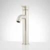 Signature Hardware Rotunda Curved Spout Single Hole Vessel Bathroom Faucet with Pop-Up Drain Assembly
