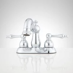Signature Hardware Velouria 1.2 GPM Centerset Bathroom Faucet with Pop-Up Drain Assembly