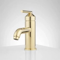 Signature Hardware Engle Single Hole Bathroom Faucet with Pop-Up Drain Assembly