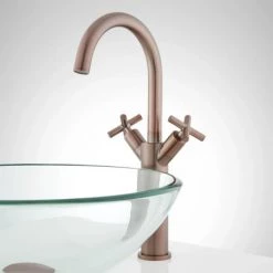 Signature Hardware Aviston 1.2 GPM Single Hole Vessel Bathroom Faucet with Pop-Up Drain Assembly