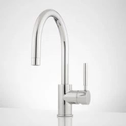 Signature Hardware Casimir Single Hole Bathroom Faucet with Pop-Up Drain Assembly