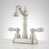 Signature Hardware Victorian Centerset Bathroom Faucet with Pop-Up Drain Assembly