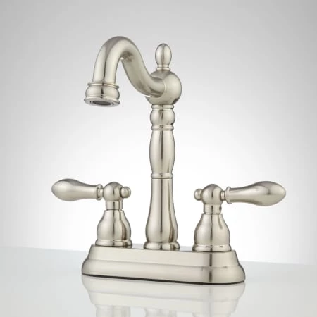 Signature Hardware Victorian Centerset Bathroom Faucet with Pop-Up Drain Assembly 1 Signature Hardware Victorian Centerset Bathroom Faucet with Pop-Up Drain Assembly