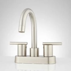 Signature Hardware Lindo 1.2 GPM Centerset Bathroom Faucet with Pop-Up Drain Assembly