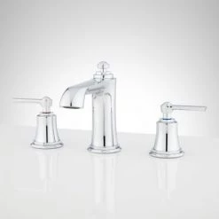 Signature Hardware Cooper 1.2 GPM Widespread Bathroom Faucet with Pop-Up Drain Assembly