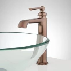 Signature Hardware Cooper 1.2 GPM Single Hole Vessel Bathroom Faucet with Pop-Up Drain Assembly