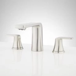 Signature Hardware Luna 1.2 GPM Widespread Bathroom Faucet with Pop-Up Drain Assembly