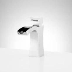 Signature Hardware Vilamonte 1.2 GPM Single Hole Bathroom Faucet with Metal Lever Handle and Pop-Up Drain Assembly