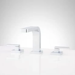 Signature Hardware Hibiscus 1.2 GPM Widespread Bathroom Faucet with Pop-Up Drain Assembly