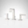 Signature Hardware Rigi 1.2 GPM Widespread Bathroom Faucet with Metal Lever Handles and Pop-Up Drain Assembly