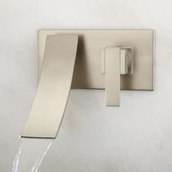 Signature Hardware Reston Wall Mounted Waterfall Bathroom Faucet
