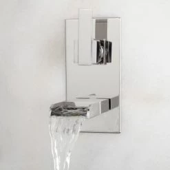 Signature Hardware Willis Wall Mounted Waterfall Bathroom Faucet