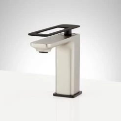 Signature Hardware Quill 1.2 GPM Single Hole Bathroom Faucet with Zinc Loop Handle and Pop-Up Drain Assembly