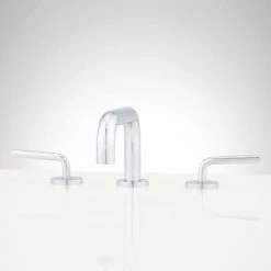 Signature Hardware Ruscello 1.2 GPM Widespread Bathroom Faucet with Zinc Lever Handles and Pop-Up Drain Assembly