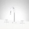Signature Hardware Lentz 1.2 GPM Widespread Bathroom Faucet with Knob Handles and Pop-Up Drain Assembly with Overflow