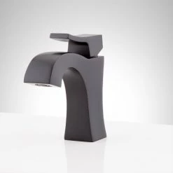 Signature Hardware Vilamonte 1.2 GPM Single Hole Bathroom Faucet with Metal Lever Handle and Pop-Up Drain Assembly