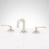 Signature Hardware Gunther 1.2 GPM Widespread Bathroom Faucet with Lever Handles and Pop-Up Drain Assembly