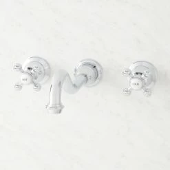 Signature Hardware Ballantine 1.2 GPM Wall Mounted Widespread Bathroom Faucet
