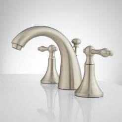 Signature Hardware Dalles 1.2 GPM Centerset Bathroom Faucet with Pop-up Drain Assembly -Central Brass store signature hardware 904891 side view 43