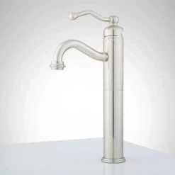 Signature Hardware Leta 1.2 GPM Single Hole Vessel Bathroom Faucet with Pop-Up Drain Assembly -Central Brass store signature hardware 910802 alternate image 28