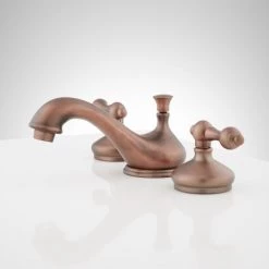 Signature Hardware Teapot Widespread Bathroom Faucet with Metal Lever Handles and Pop-Up Drain Assembly -Central Brass store signature hardware 918922 alternate view 128