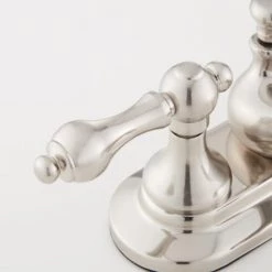 Signature Hardware Teapot Centerset Bathroom Faucet with Metal Lever Handles and Pop-Up Drain Assembly -Central Brass store signature hardware 918932 alternate view 143