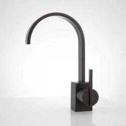 Signature Hardware Ultra 1.2 GPM Single Hole Bathroom Faucet with Drain Assembly -Central Brass store signature hardware 920348 side view 83