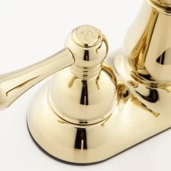 Signature Hardware Velouria 1.2 GPM Centerset Bathroom Faucet with Pop-Up Drain Assembly -Central Brass store signature hardware 921913 detail handle 255