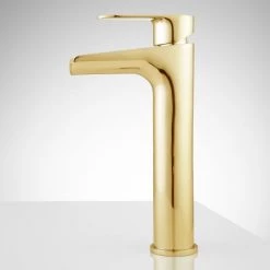 Signature Hardware Pagosa Single Hole Waterfall Vessel Bathroom Faucet with Pop-Up Drain Assembly 7 Signature Hardware Pagosa Single Hole Waterfall Vessel Bathroom Faucet with Pop-Up Drain Assembly -Central Brass store signature hardware 927331 alternate view 179