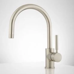 Signature Hardware Casimir Single Hole Bathroom Faucet with Pop-Up Drain Assembly -Central Brass store signature hardware 927809 alternate view 192