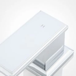 Signature Hardware Ryle 1.2 GPM Widespread Bathroom Faucet with Drain Assembly -Central Brass store signature hardware 934429 handle view 152