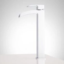 Signature Hardware Stevens Single Hole Vessel Waterfall Bathroom Faucet with Pop-Up Drain Assembly -Central Brass store signature hardware 937003 alternate view 385