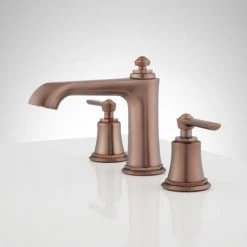 Signature Hardware Cooper 1.2 GPM Widespread Bathroom Faucet with Pop-Up Drain Assembly 7 Signature Hardware Cooper 1.2 GPM Widespread Bathroom Faucet with Pop-Up Drain Assembly -Central Brass store signature hardware 940973 alternate view 419