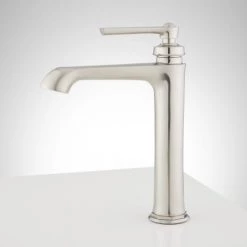 Signature Hardware Cooper 1.2 GPM Single Hole Vessel Bathroom Faucet with Pop-Up Drain Assembly -Central Brass store signature hardware 940975 alternate view 424