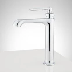 Signature Hardware Cooper 1.2 GPM Single Hole Vessel Bathroom Faucet with Pop-Up Drain Assembly -Central Brass store signature hardware 940975 alternate view 426