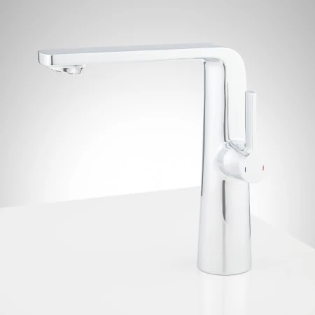 Signature Hardware Luna 1.2 GPM Single Hole Vessel Bathroom Faucet with Pop-Up Drain Assembly 3 Signature Hardware Luna 1.2 GPM Single Hole Vessel Bathroom Faucet with Pop-Up Drain Assembly - Image 3