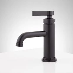 Signature Hardware Greyfield 1.2 GPM Single Hole Bathroom Faucet with Metal Lever Handle and Pop-Up Drain Assembly 10 Signature Hardware Greyfield 1.2 GPM Single Hole Bathroom Faucet with Metal Lever Handle and Pop-Up Drain Assembly -Central Brass store signature hardware 948574 alternate image 57