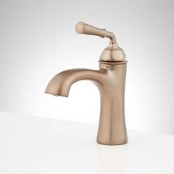 Signature Hardware Key West 1.2 GPM Single Hole Bathroom Faucet with Pop-Up Drain Assembly -Central Brass store signature hardware 948576 alternate image 58