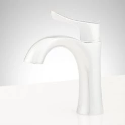 Signature Hardware Provincetown 1.2 GPM Single Hole Bathroom Faucet with Metal Lever Handle and Pop-Up Drain Assembly -Central Brass store signature hardware 948579 alternate image 224