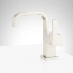 Signature Hardware Rigi 1.2 GPM Single Hole Bathroom Faucet with Metal Lever Handle and Pop-Up Drain Assembly -Central Brass store signature hardware 948580 alternate image 229