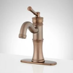 Signature Hardware St. Martin 1.2 GPM Single Hole Bathroom Faucet with Pop-Up Drain Assembly -Central Brass store signature hardware 948582 alternate image 80