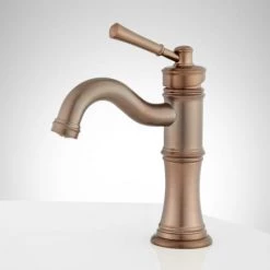 Signature Hardware St. Martin 1.2 GPM Single Hole Bathroom Faucet with Pop-Up Drain Assembly -Central Brass store signature hardware 948582 alternate image 81